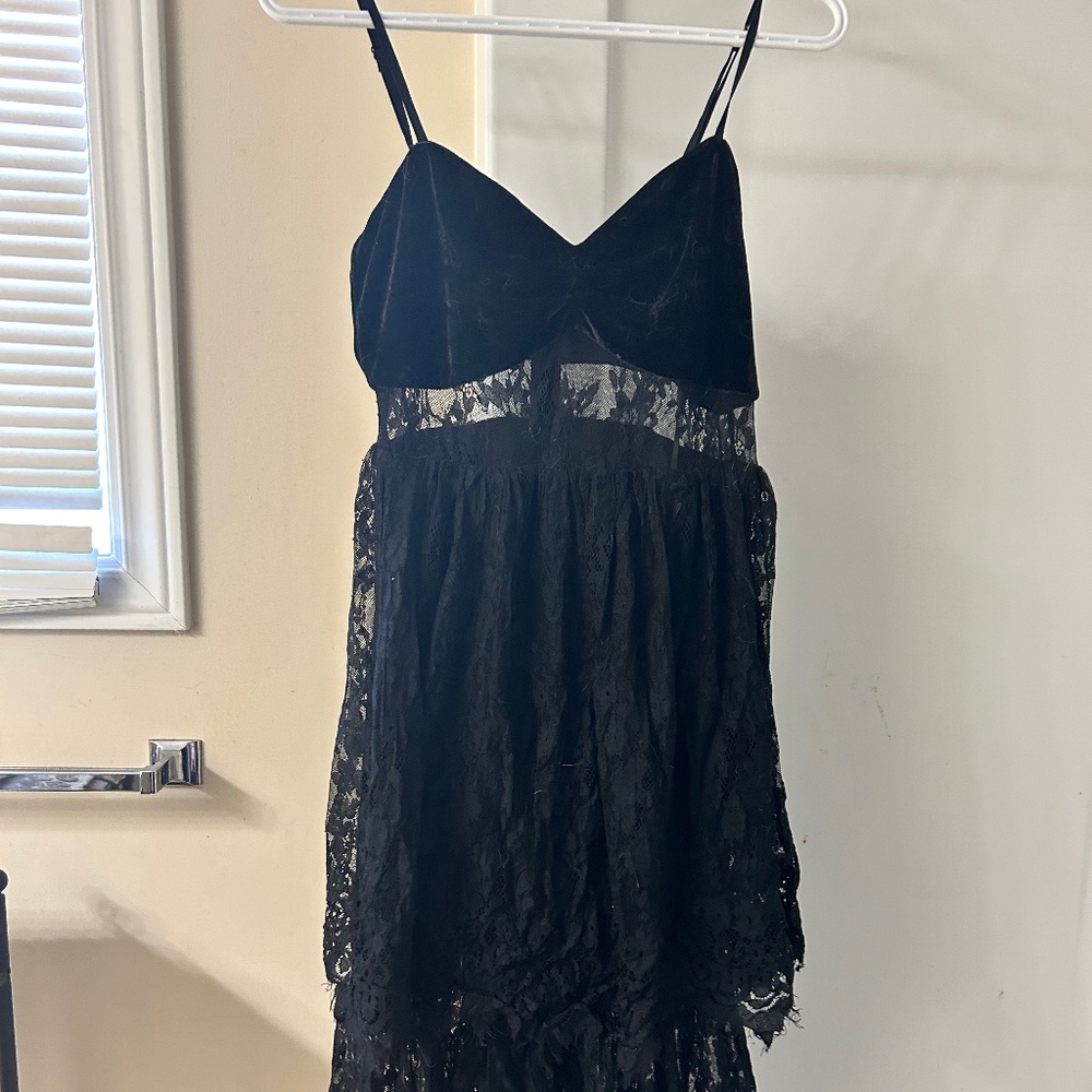 Black midi dress